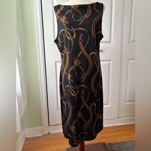 Lauren Ralph Lauren silk blend shift dress size XL